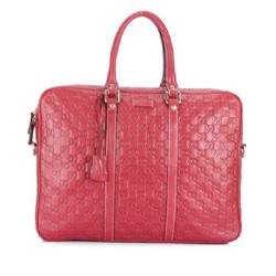 1:1 Gucci 201480 Men's Briefcase Bag-Red Guccissima Leather - Click Image to Close